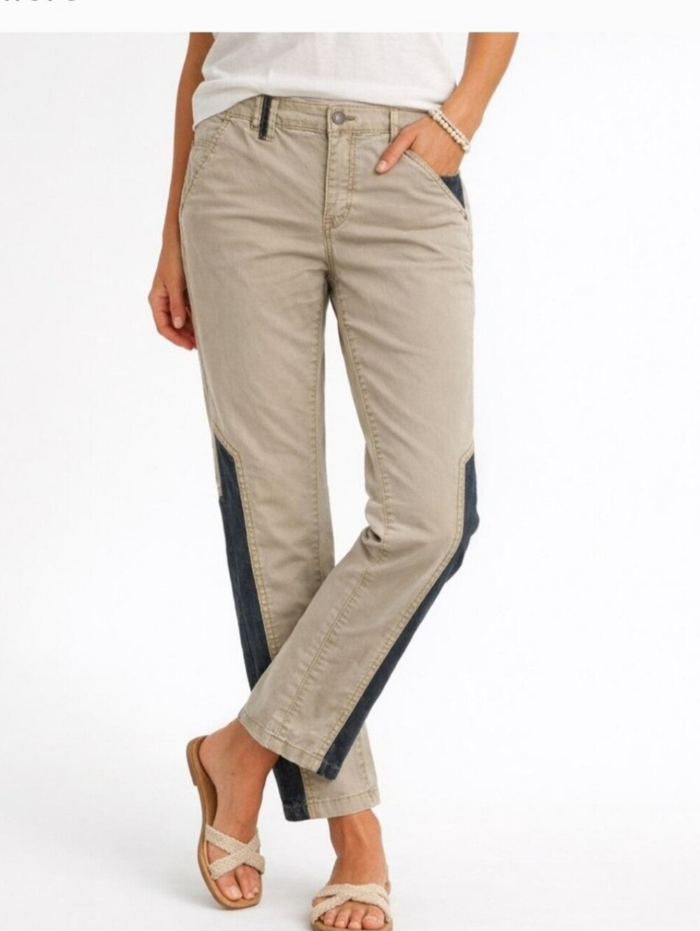 Pilcro and The Letterpress Women’s Two-Tone Pants Anthropologie Size 27